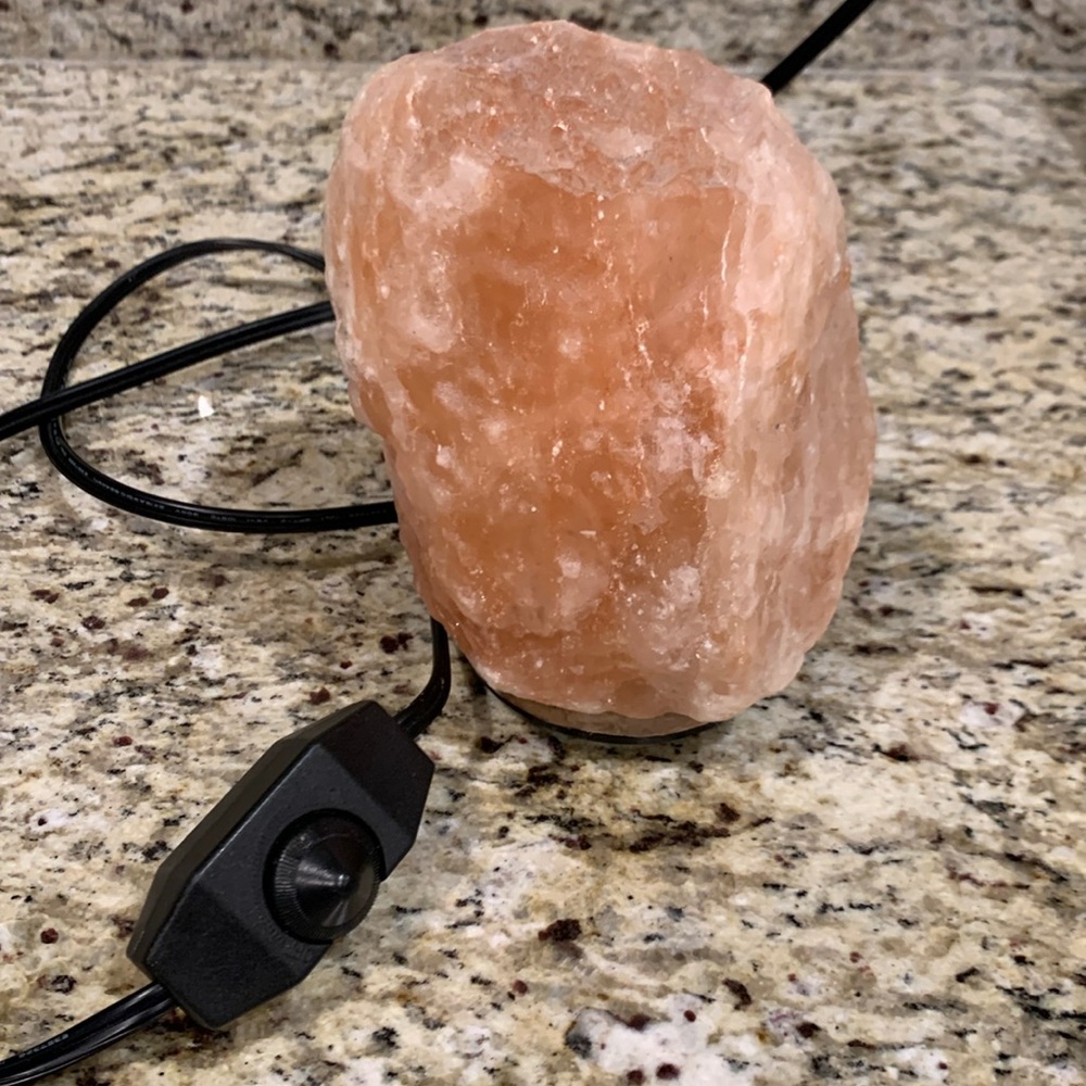 Himalayan Glow Natural Crystal Salt Lamp with Dimmer Switch